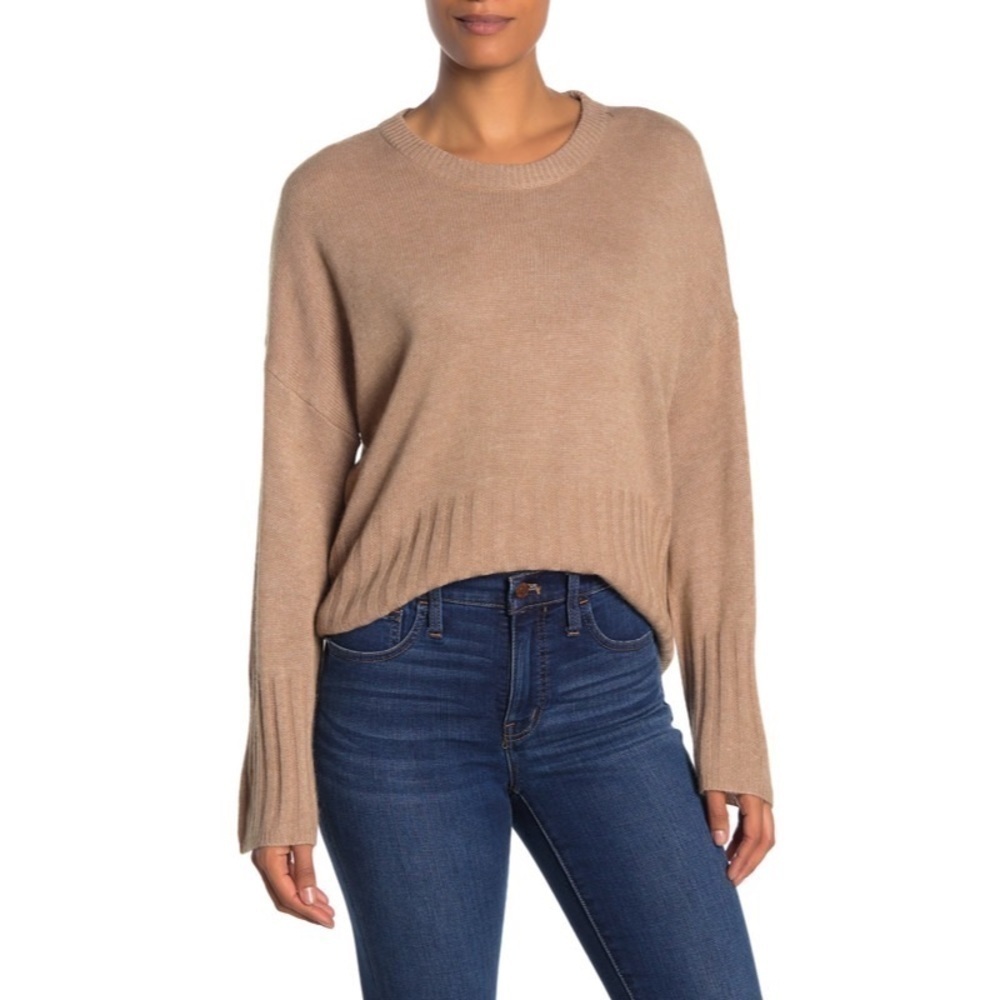 NWT MADEWELL Solid Dolman Sleeve Pullover Sweater
